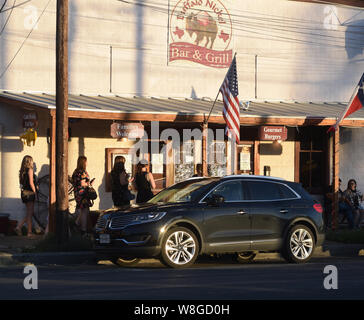 Buffalo Nickel Bar & Grill in Fredericksburg, Texas - Mai 2019 Stockfoto