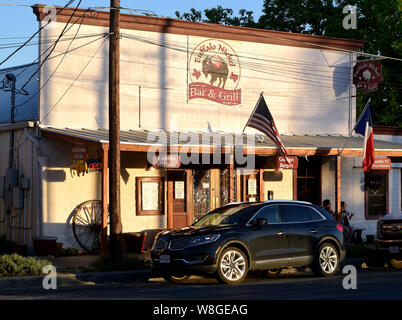 Buffalo Nickel Bar & Grill in Fredericksburg, Texas - Mai 2019 Stockfoto