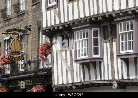 Fachwerkhaus in Cambridge, Großbritannien. Stockfoto