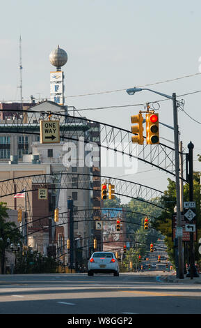 Die Innenstadt von Flint MI, am Dienstag, 4. Oktober 2016 Stockfoto