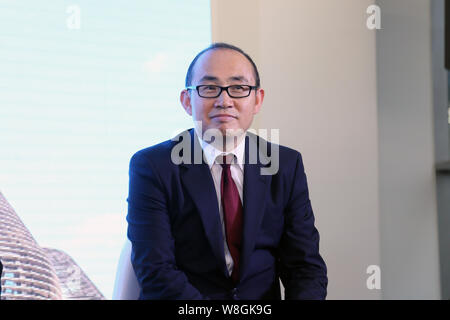 ------ Pan Shiyi, Mitbegründer, Chairman und Co-CEO von Soho China, nimmt an der Eröffnungsfeier für Sky Soho Soho China in Shanghai, China, 1 Novemb Stockfoto