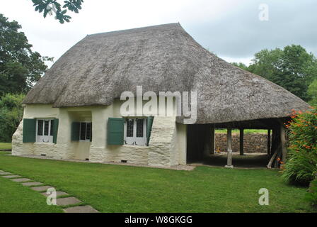 Das strohdach Quaker Meeting House zu kommen - - Gute in Cornwall. Stockfoto