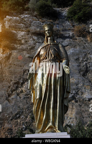 Jungfrau Maria Statue in der Nähe des Hauses der Jungfrau Maria in der Türkei Stockfoto