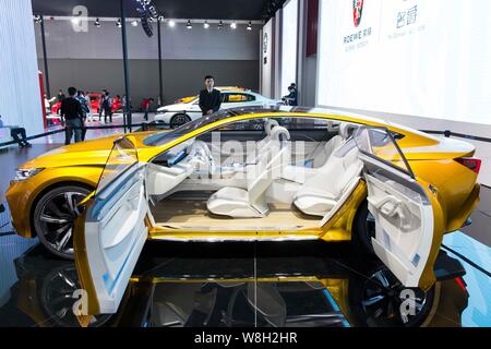 Ein roewe Vision-R-Konzept ist auf dem Display während der 13 China (Guangzhou) Internationale Automobil Ausstellung, auch als automatische Guangzhou 2015 bekannt, in Gu Stockfoto