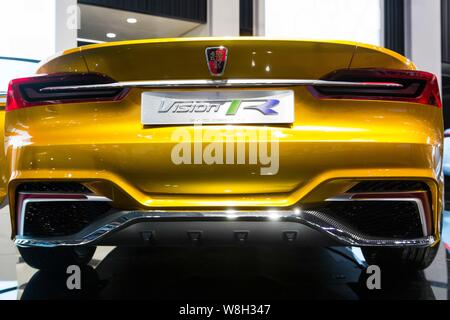 Ein roewe Vision-R-Konzept ist auf dem Display während der 13 China (Guangzhou) Internationale Automobil Ausstellung, auch als automatische Guangzhou 2015 bekannt, in Gu Stockfoto