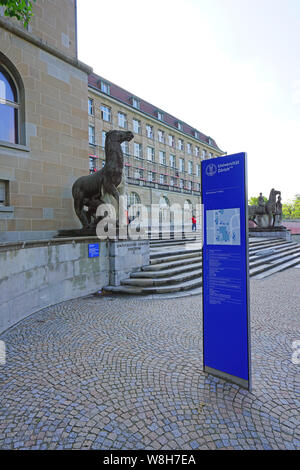 Zürich, Schweiz, 22. Mai 2019 - Ansicht von der Universität Zürich (UZH, Universität Zürich), Zürich, Schweiz. Es ist die größte Universität in S Stockfoto