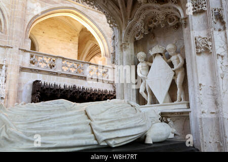 Sanctuaire de Marguerite d'Autriche. Eglise Saint-Nicolas-de-Tolentin de Brou. Bourg-en-Bresse. / Das Heiligtum von Margarete von Österreich. Saint-Nicolas-de- Stockfoto