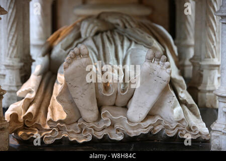 Sanctuaire de Marguerite d'Autriche. Eglise Saint-Nicolas-de-Tolentin de Brou. Bourg-en-Bresse. / Das Heiligtum von Margarete von Österreich. Saint-Nicolas-de- Stockfoto