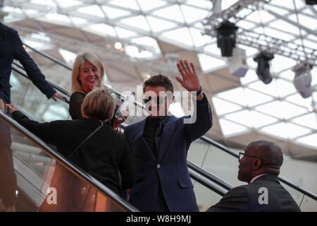 Amerikanische Schauspieler Jeremy Renner kommt für die Premiere des Films "Avengers: Alter von Panasonic' in London, UK, 21. April 2015. Stockfoto