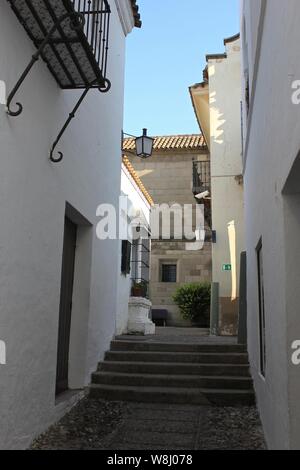 Poble Espayol - das Spanische Dorf in Barcelona. Barcelona Spanien ein Freilichtmuseum mit Gebäuden und alle die Vielfalt Spaniens - in der Mitte von Barcelona. Stockfoto
