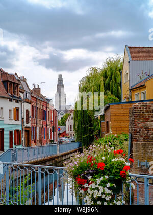 Amiens, Frankreich: Saint-Leu Viertel und Tour Perret Stockfoto