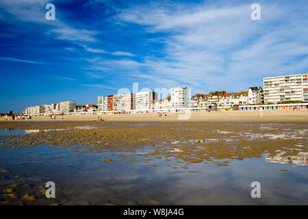 Le Touquet-Paris-Plage, Frankreich: Strand und Boulevard Stockfoto