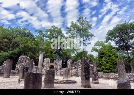 Das baptisterium in Butrint National Park in Albanien Stockfoto