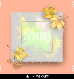 Herbst Aquarell Hintergrund Stock Vektor