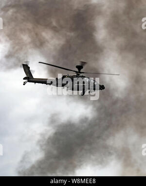 Army Air Core Apache AH1 Kampfhubschrauber im Royal International Air Tattoo 2019 Stockfoto