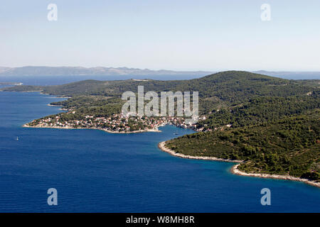 Dorf Sromorska in Kroatien auf der Insel Solta Stockfoto