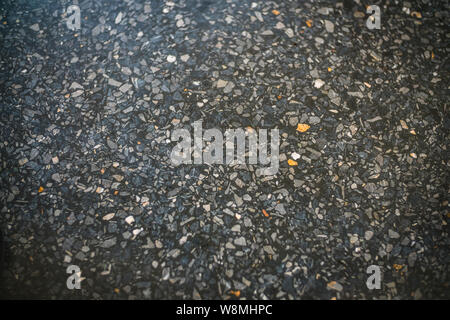 Terrazzo-boden Textur Hintergrund Muster mit schwarzem Rand Stockfoto
