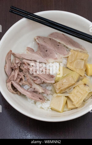 Im chinesischen Stil gekochte Gans mit Reis, taiwanesische Dish Stockfoto