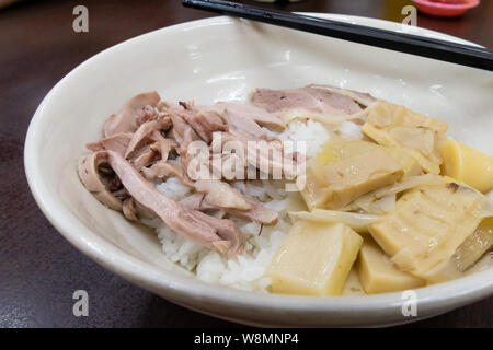 Im chinesischen Stil gekochte Gans mit Reis, taiwanesische Dish Stockfoto