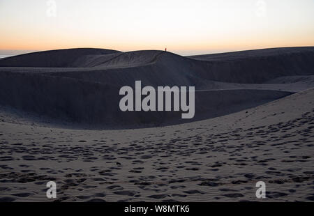 Die Düne von Maspalomas ist eine einzigartige wilden Ort auf den Kanarischen Inseln Stockfoto