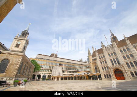 Guildhall Yard und Polizei Museum London UK Stockfoto