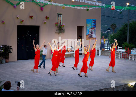 Barx Flamenco Anzeige in einem kleinen spanischen Dorf Stockfoto