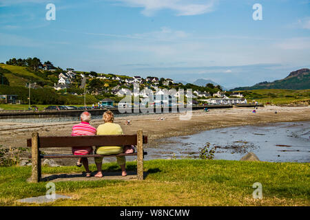 Criccieth, Gywnedd, Wales. Großbritannien Stockfoto