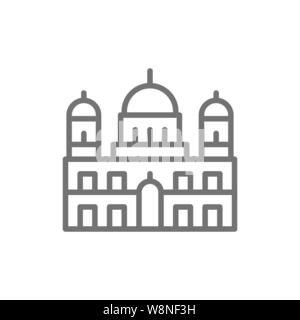 Der Berliner Dom, Wahrzeichen der Deutschen Symbol Leitung. Stock Vektor