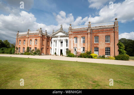 Avington Park und historischen Landhaus in einer wunderschönen Parklandschaft, Avington, Hampshire, Großbritannien Stockfoto