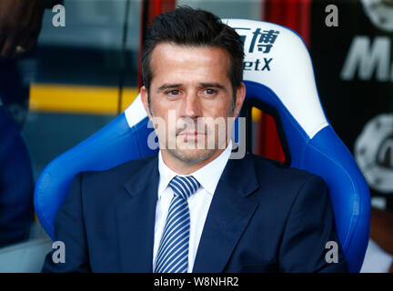 London, Großbritannien. 10 Aug, 2019. Everton manager Marco Silva während der Englischen Premier League zwischen Crystal Palace und Everton an Selhurst Park Stadium, London, England am 10. August 2019 Credit: Aktion Foto Sport/Alamy leben Nachrichten Stockfoto