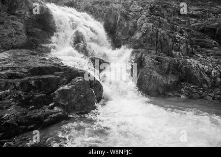 Wasserfall, Gößnitztal Tal. Schobergruppe Bergmassiv. Nationalpark Hohe Tauern Nationalpark. Österreichischen Alpen. Stockfoto