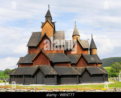 Tveitanbakkane-Stabkirche, Norwegen Stockfoto