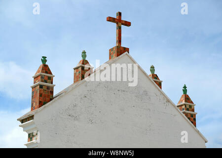 Dekorative Dach der Basilika Unserer Lieben Frau von Copacabana Copacabana Stadt, Bolivien, Südamerika Stockfoto