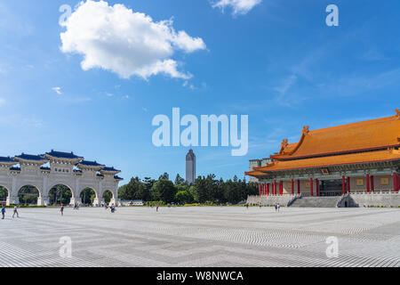 Das Haupttor des National Taiwan Demokratie Memorial Hall (Nationale Chiang Kai-shek Memorial Hall). Taipei, Taiwan. Stockfoto