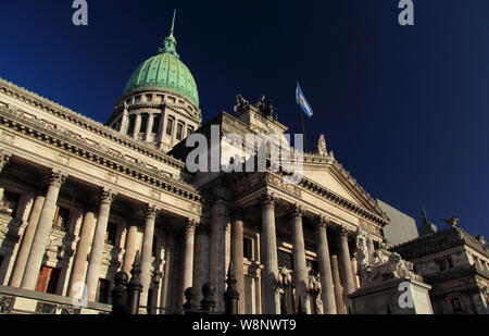 Der nationale Gesetzgeber, befindet sich auf der Plaza del Congreso in Buenos Aires, ist ein wichtiger Teil des nationalen Lebens in dem südamerikanischen Land Argentinien Stockfoto