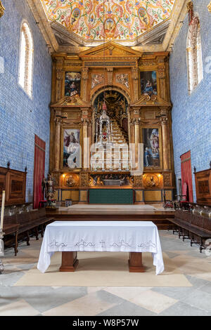 Universität Coimbra Kapelle oder Sao Miguel Kapelle ist eine Kapelle der Universität von Coimbra. Die Kapelle ist eine attraktive Stockfoto