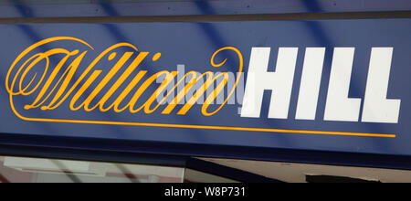 August 10, 2019, Paignton, Devon, Vereinigtes Königreich: William Hill wetten Shop in Devon gesehen. (Bild: © Keith Mayhew/SOPA Bilder über ZUMA Draht) Stockfoto