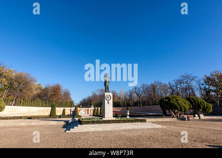 Jacinto Benavente Denkmal von Victorio Macho, Parque del Buen Retiro, Madrid, Spanien Stockfoto