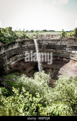 Eine Reise nach Punch Bowl des Teufels in Ontario, Kanada im Sommer Stockfoto