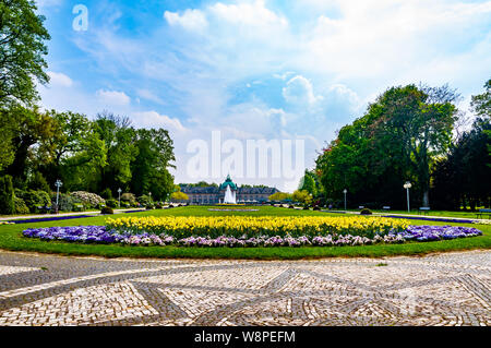 Schönen Park vor dem Kurhaus in Bad Oeynhausen, Deutschland Stockfoto