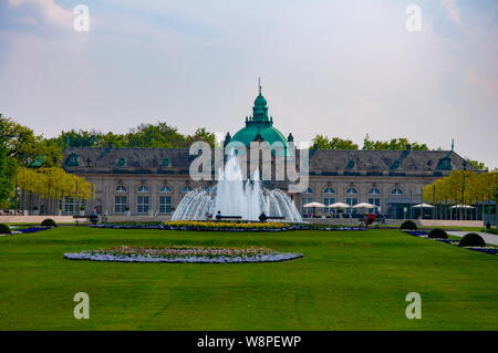 Schönen Park vor dem Kurhaus in Bad Oeynhausen, Deutschland Stockfoto