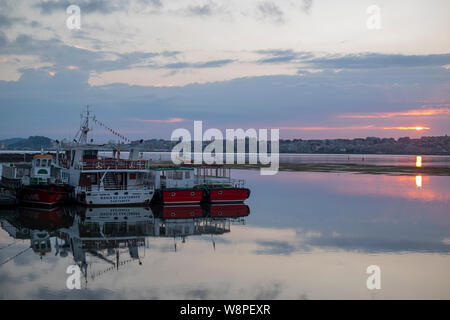 Der kleine Hafen von Pedreña, Bucht von Santander. Spanien. Stockfoto