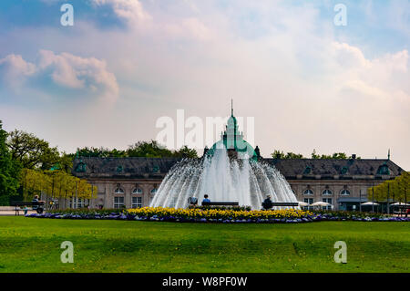 Schönen Park vor dem Kurhaus in Bad Oeynhausen, Deutschland Stockfoto