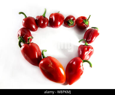 Rote Paprika süss, Foto. Nützliches Produkt, eine Anlage für Lebensmittel. Stockfoto