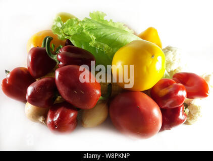 Verschiedene Gemüse, Mix, Foto. Nützliches Produkt, eine Anlage für Lebensmittel, Ernährung Stockfoto