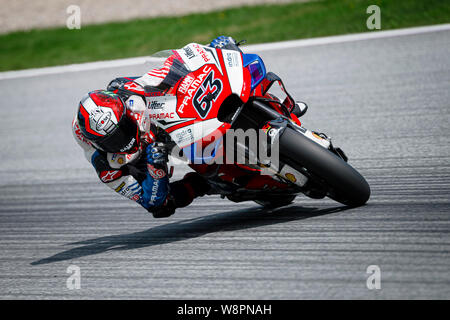 Pramac Racing Italiener Francesco Bagnaia konkurriert im Qualifying des Österreichischen MotoGP Grand Prix. Stockfoto