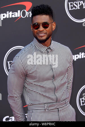 Die ESPYs 2019 Ankünfte an der Microsoft Theater in Los Angeles, Kalifornien statt. Mit: Usher Wo: Los Angeles, Kalifornien, Vereinigte Staaten, wenn: 11 Jun 2019 Credit: Adriana Barraza/WENN.com M. Stockfoto