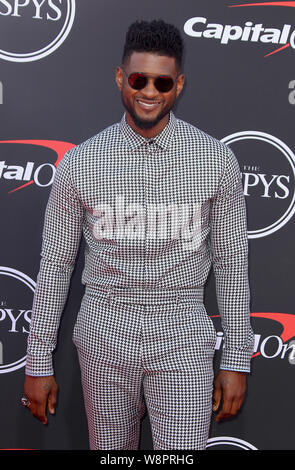 Die ESPYs 2019 Ankünfte an der Microsoft Theater in Los Angeles, Kalifornien statt. Mit: Usher Wo: Los Angeles, Kalifornien, Vereinigte Staaten, wenn: 11 Jun 2019 Credit: Adriana Barraza/WENN.com M. Stockfoto