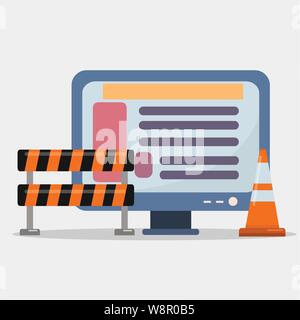 Application Development Konzept Vektor symbol Abbildung Stock Vektor