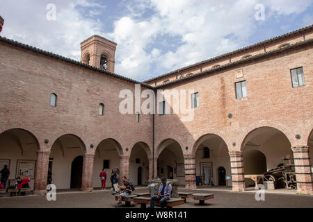 Fabriano - Italien - April 2019 - Papier und Wasserzeichen Museum Stockfoto